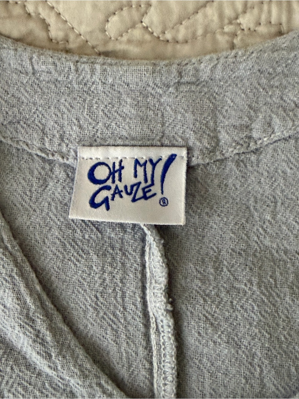 Oh My Gauze! Outfit Wide-Leg Pull-On Pants with blue grey tunic - Picture 5 of 5